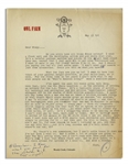 Hunter S. Thompson Letter Signed From 1968 With Additional Handwritten Note -- ...Its a fantastic piece of action...$10 million experimental losses shrugged off...